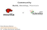"Developing Local Communities"" by Alina Mierlus @ eLiberatica 2009