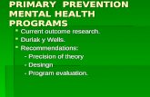 2o C  Parte 3   Primary Prevention Mental Health Programs