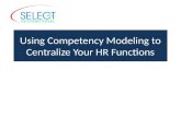 Human Resources:  Using Competency Modeling to Centralize Your HR Functions