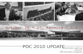 PDC 2010 update