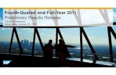 Fourth Quarter and Full-Year 2011 Preliminary Results Release