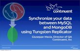 Synchronise your data between MySQL and MongoDB