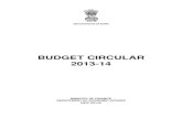 budget circular 2013-14 of india