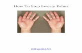 How to stop sweaty palms