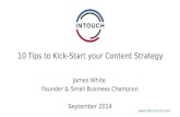 10 Tips to Kick-start Your Content Marketing Strategy