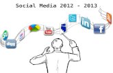 Social media 2012 - 2013