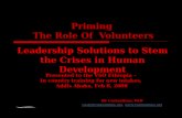 Priming the role of volunteers in development
