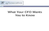 What Your CFO Wants You to Know
