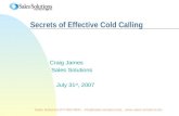 Secrets of Cold Calling