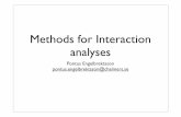 Methods of Ineraction Analysis