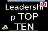 Leadership TOP TEN from Greg Giuliano