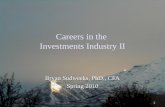 Careers in the Investments Industry II