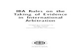 IBA - Rules on Taking Evidence 2010
