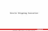 Oracle Shipping Execution
