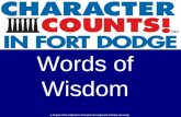 CHARACTER COUNTS! in Fort Dodge: Words of Wisdom
