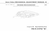 8mm Video Mechanical Adjustement Manual IX
