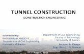 Power Point Presentation on "The Construction of Tunnels"