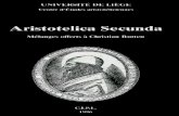 Motte, Denooz (ed.) 1996 - Aristotelica Secunda. Melanges Offerts a Christian Rutten