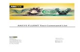 Ansys Fluent 14.0: Fluent Text Command List
