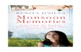 Monsoon Memories by Renita D'Silva: FREE Extract
