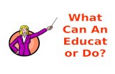 What Can An Educator Do And Interactive Strategies