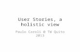 User Stories, a holistic view