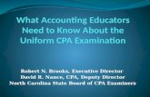 The Uniform CPA Exam:  What Accounting Educators Need to Know (revised 09/2014)