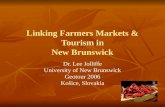 Linking farmers’ markets and tourism in