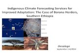 Indigenous climate forecasting services for improved adaptation the case of borana herders