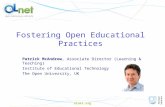 OLnet: Fostering Open Educational Practices