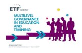 Presentation of Anastasia Fetsi: the ETF and Multilevel Governance