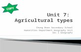Sec 2 Unit 7 types of agriculture