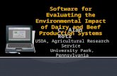 Software For Evaluating the Environmental Impact of Dairy and Beef Production Systems