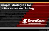 Event Marketing  - Simple Strategies to Better Your Events