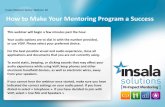 How to Make Your Mentoring Program a Success