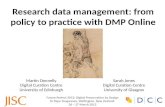 Research data management: from policy to practice with DMP Online