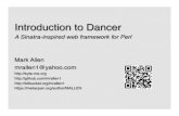 Intro to Dancer - OSCON 2011