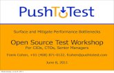 Open Source Test Workshop for CIOs, CTOs, Managers