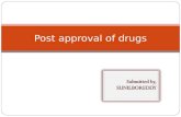 Post approval of drugs