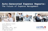 Auto-Generated Expense Reports: The Future of Expense Management
