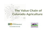 UEDA Summit 2013 - Awards of Excellence - Research & Analysis - The Value-Chain of Colorado Agriculture