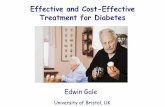 Edwin gale.cost effective diabetes treatment