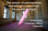 The Power of Partnerships: Marketing Lessons from Museums at Night by Rosie Clarke
