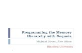 [Harvard CS264] 11a - Programming the Memory Hierarchy with Sequoia (Mike Bauer, Stanford)