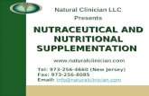 Nutraceutical and nutritional supplementation product overview