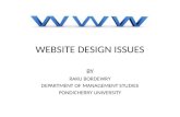 Website Design Issues