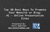 30 Best Ways to Promote Your Website - #1 Online Presentation Sites