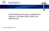 Estimating energy production losses, comparison with ice detectionRolf Westerlund, HoloOptics
