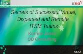 The Secrets of Highly Effective Virtual, Dispersed and Remote Virtual IT Service Management Teams