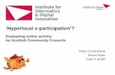Hyperlocal e-participation: Scottish community councils on the internet, for CeDEM 2014